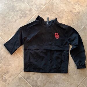 Champion Black Jacket with Red Accents
